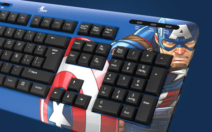 Teclado XTECH Capitan America