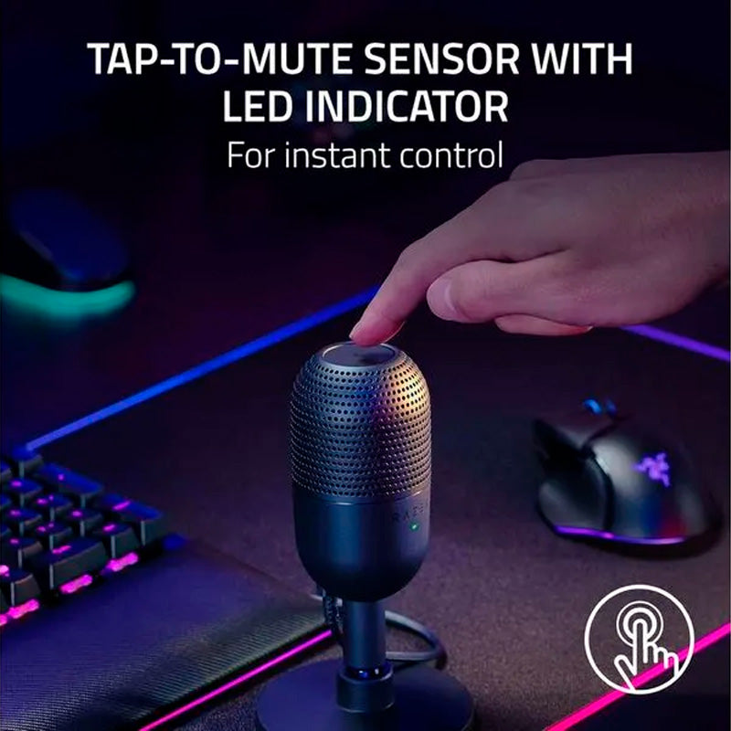 Micrófono Razer seiren mini V3 quartz