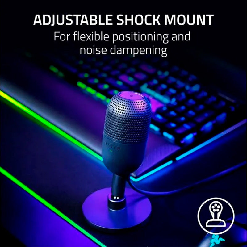 Micrófono Razer seiren mini V3 quartz